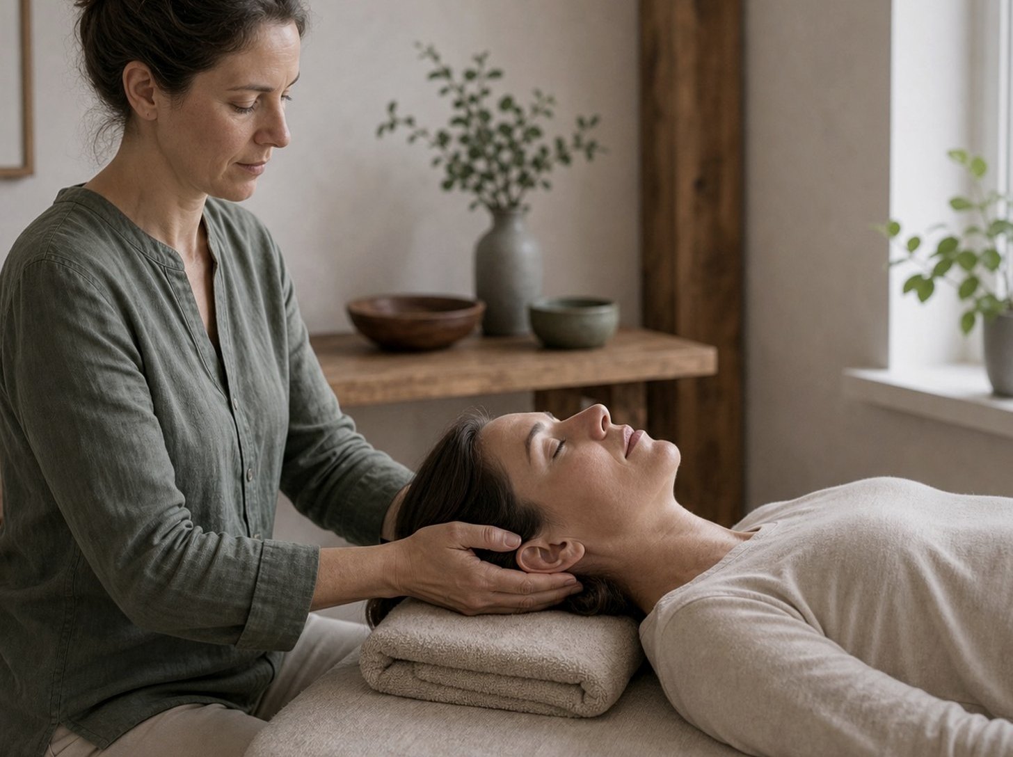 Redaktionell bild till Esalen-massage.